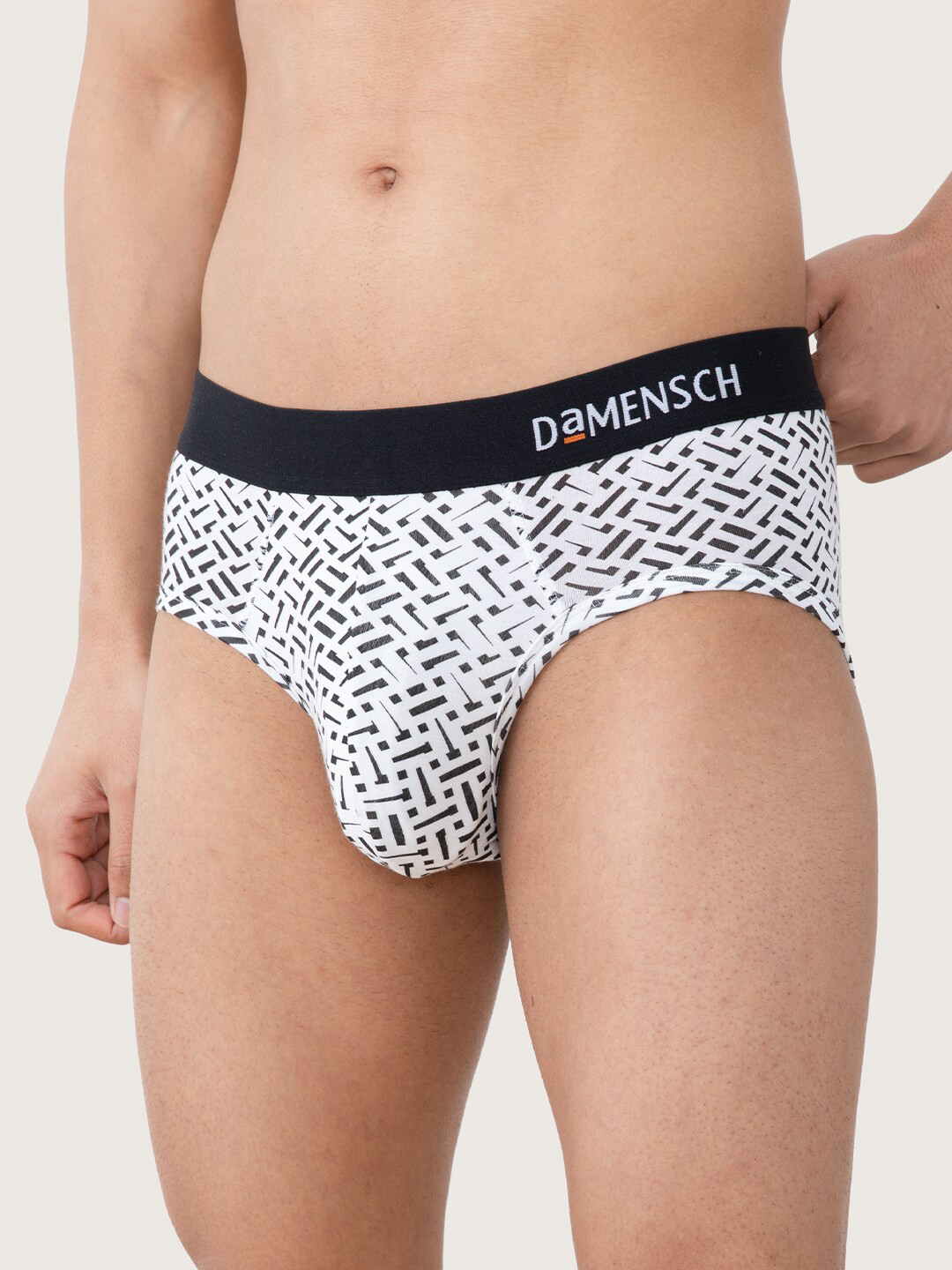 

DAMENSCH Men's Deo-Soft Supima Anti Bacterial Modal Briefs, White
