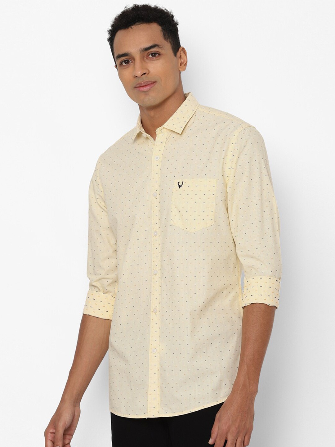 

Allen Solly Sport Men Yellow Printed Casual Shirt