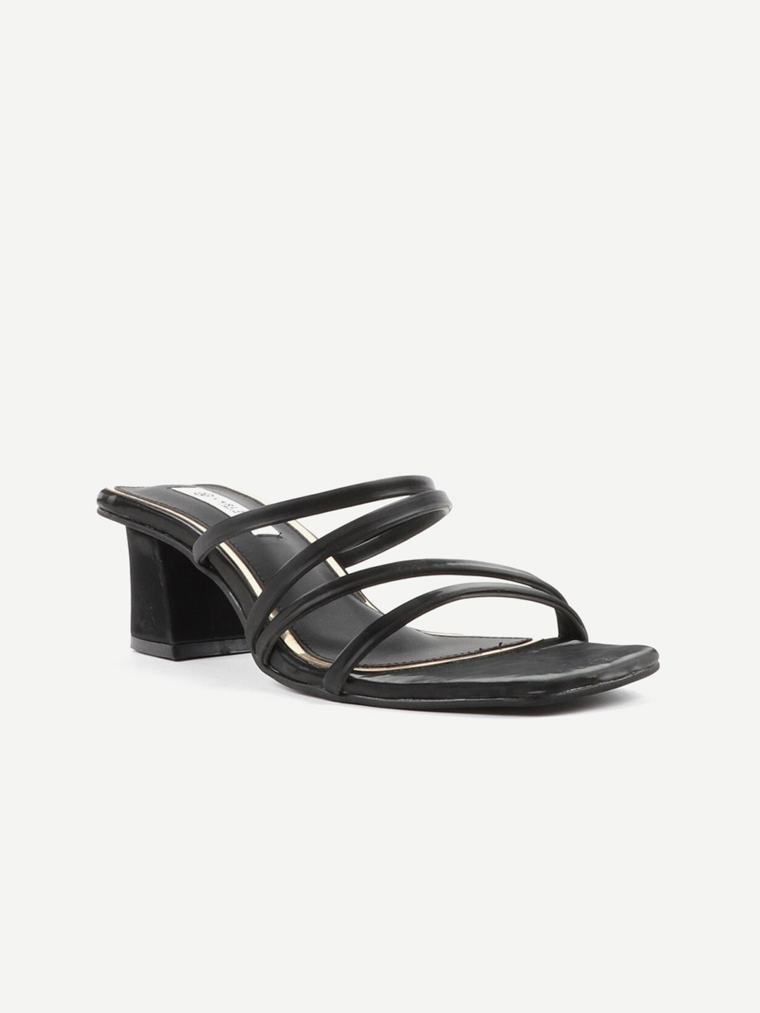 

Carlton London Black Solid Block Heels
