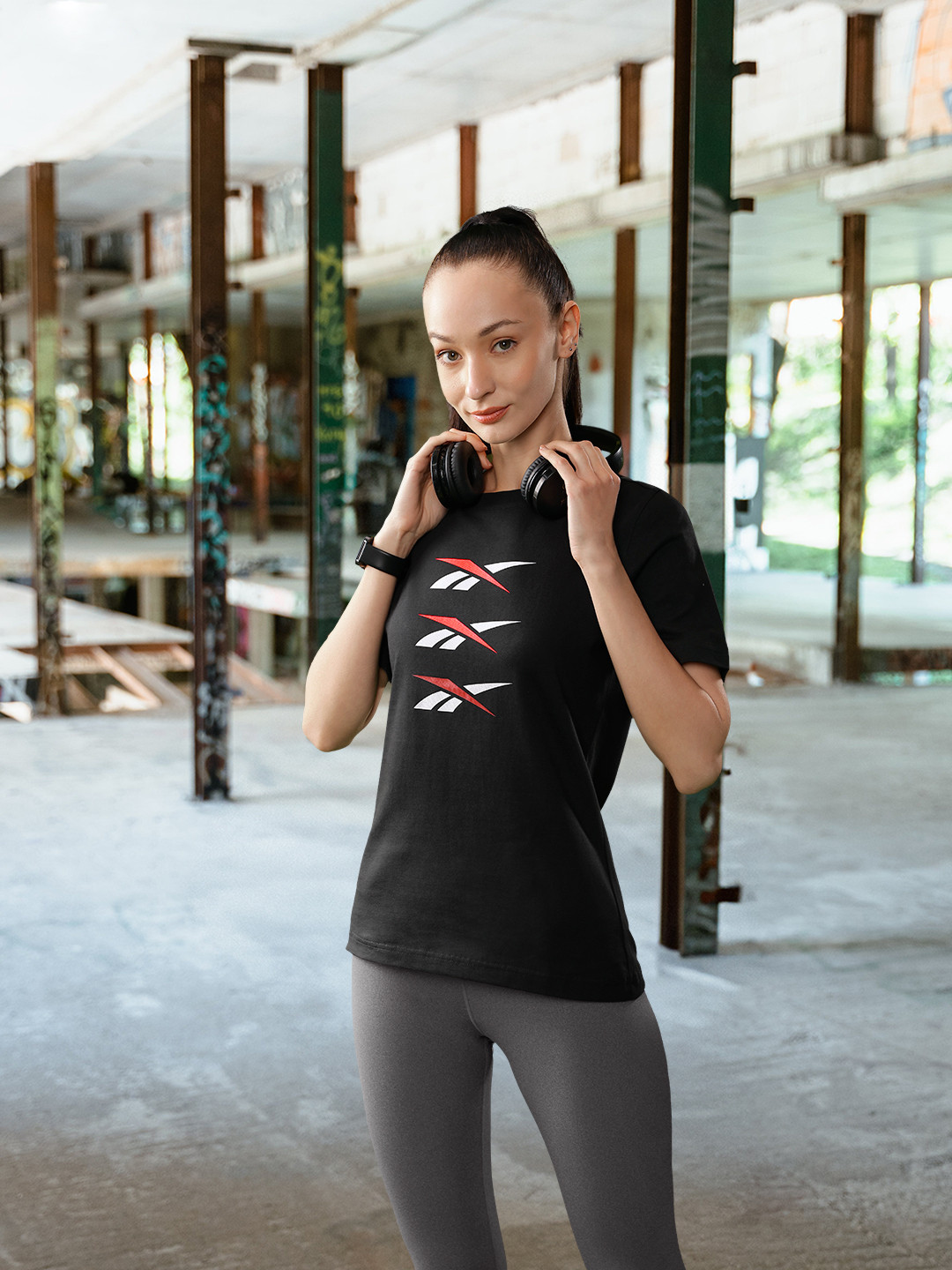 

Reebok Classic WCE 5 Pure Cotton Printed T-shirt, Black