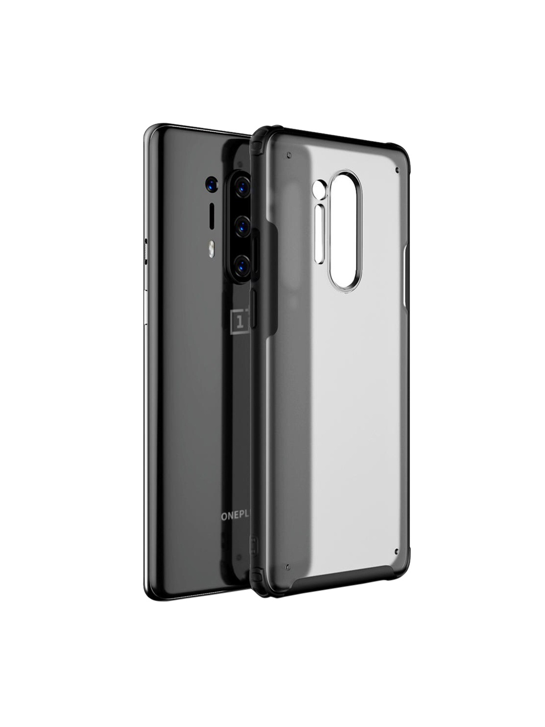 

DailyObjects Transparent Black Frosted OnePlus 8 Pro Clear Phone Case