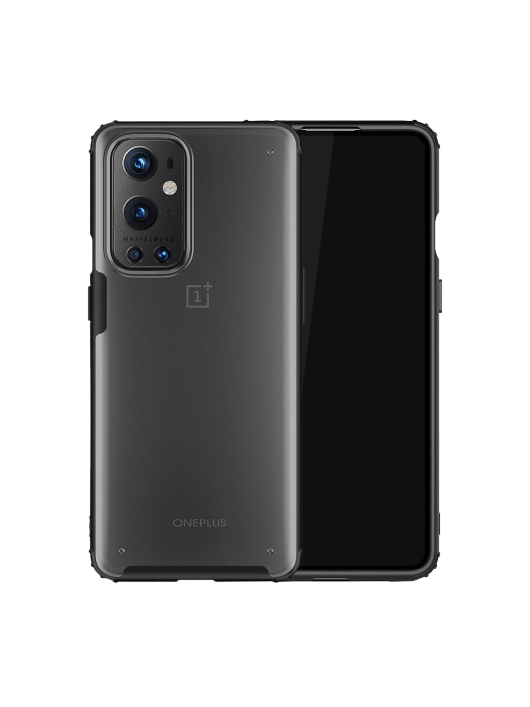 

DailyObjects Transparent Black Frosted Clear OnePlus 9 Pro Phone Case