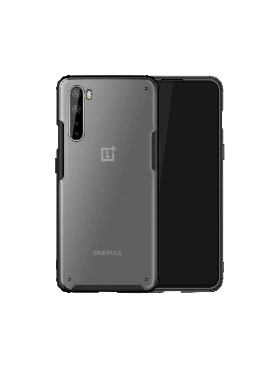 

DailyObjects Transparent Solid Frosted Clear Case Cover For OnePlus Nord Back Case