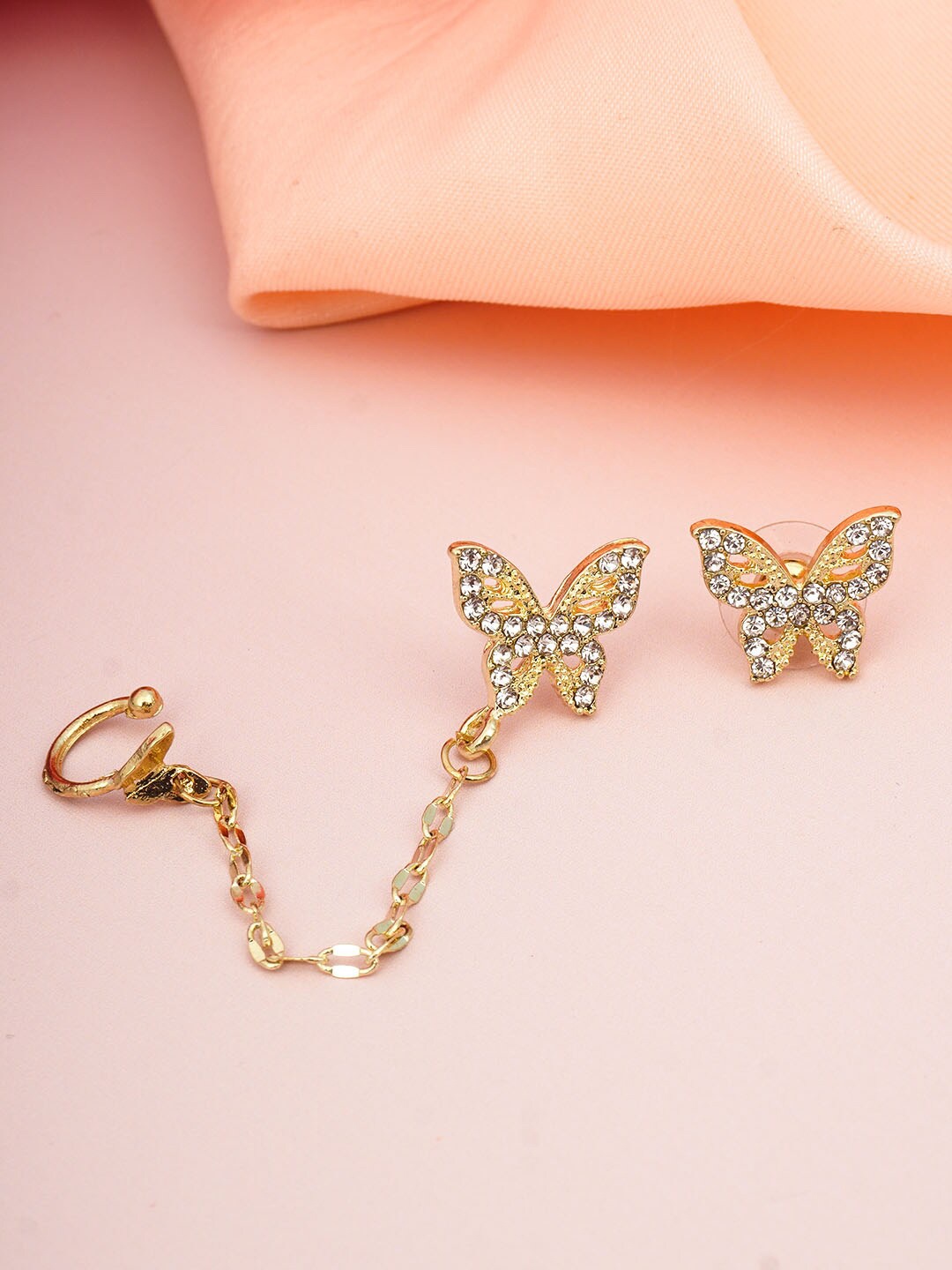 

Ferosh Gold-Toned Classic Ear Cuff Earrings