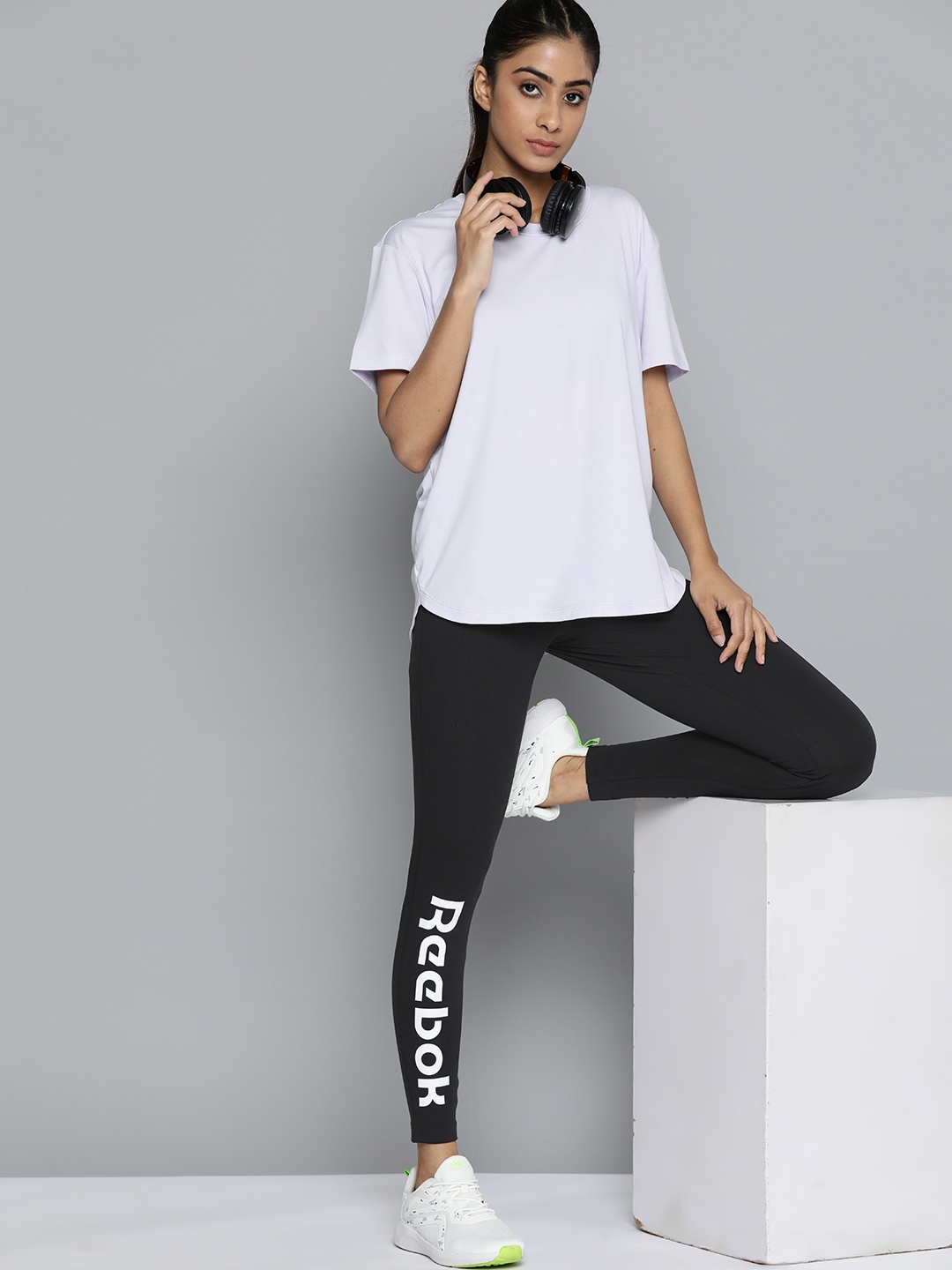 

Reebok Classic Women Printed WCE Tights, Black