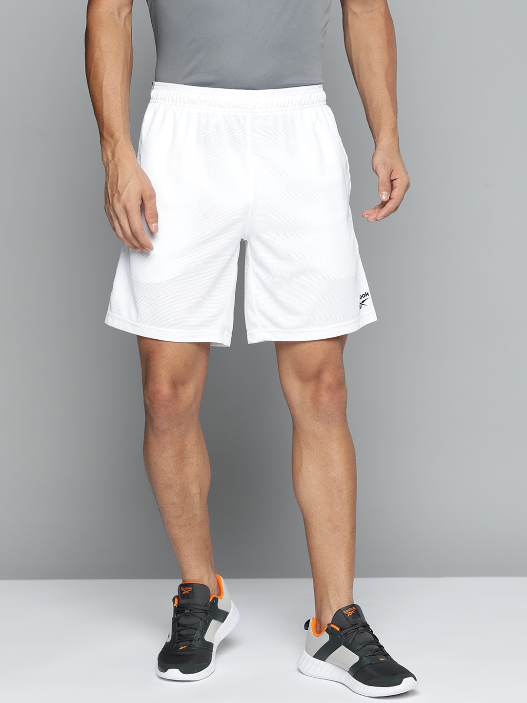 

Reebok Men White Training or Gym Sports Shorts