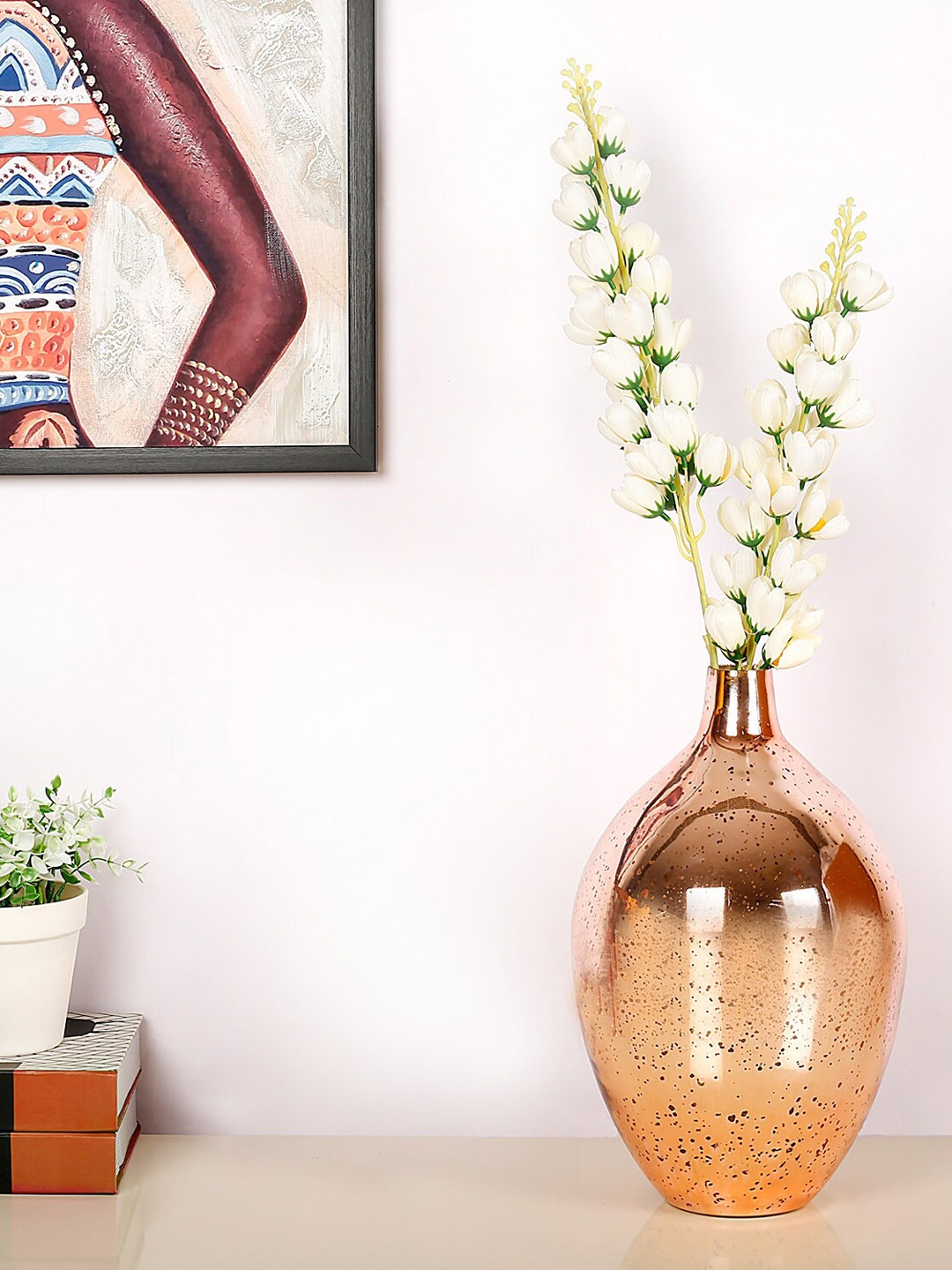 

HomeTown Pink Textured Glass Vases