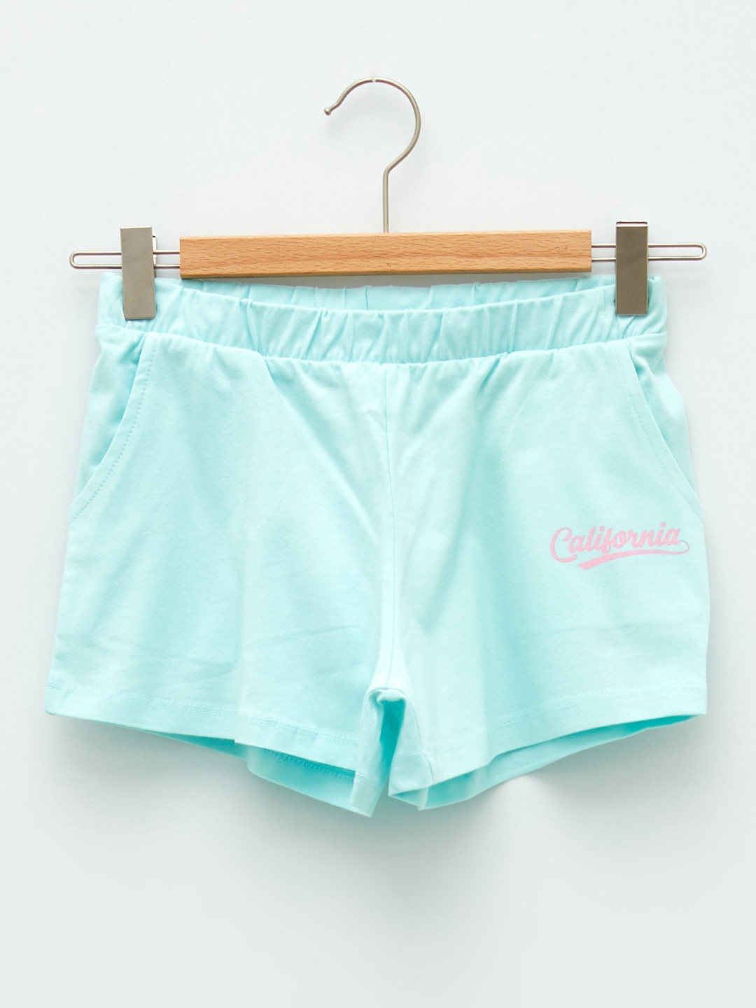 

LC Waikiki Girls Blue Solid Pure Cotton Shorts