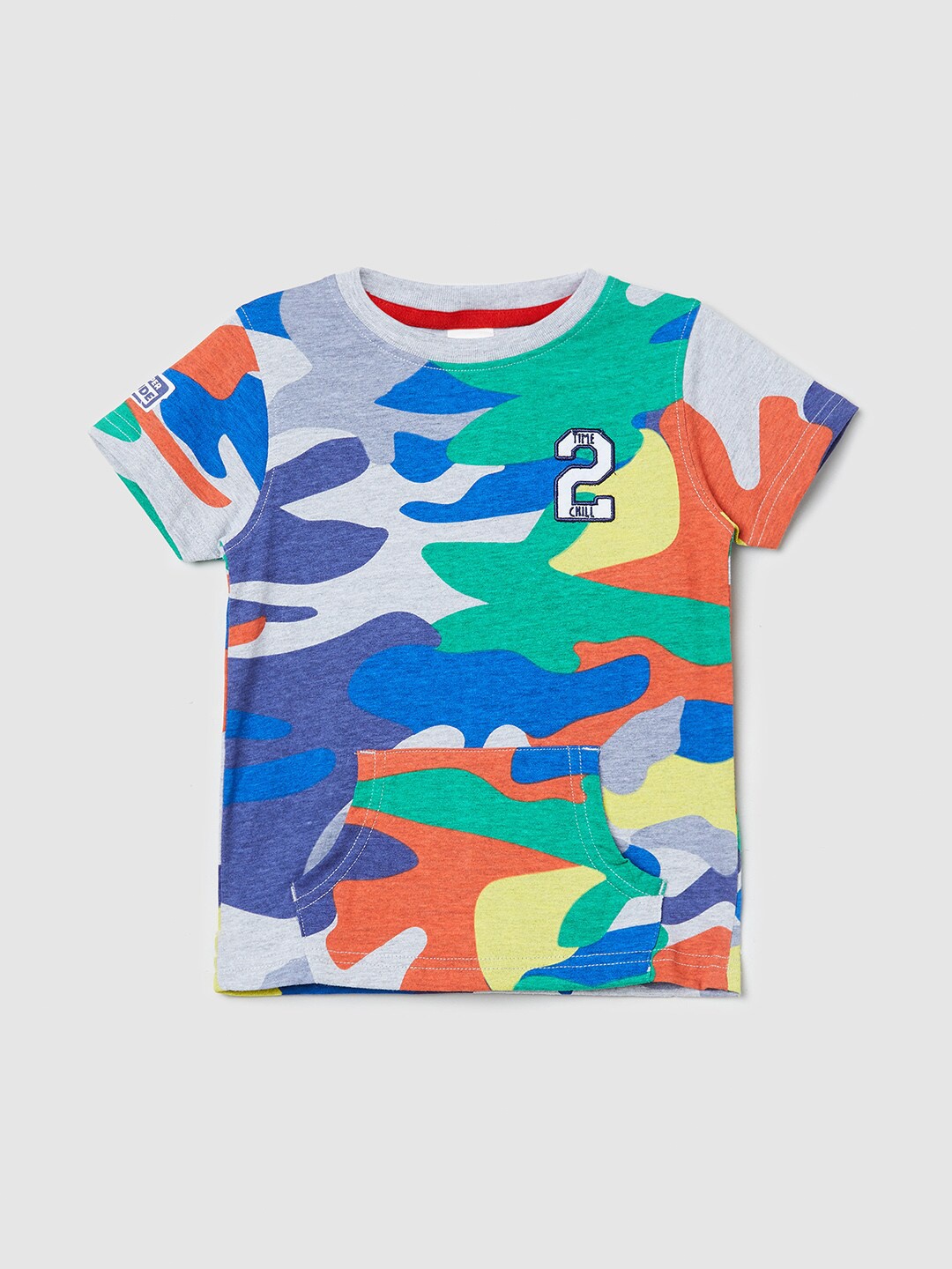 

max Boys Multicoloured Printed Pure Cotton T-shirt, Multi