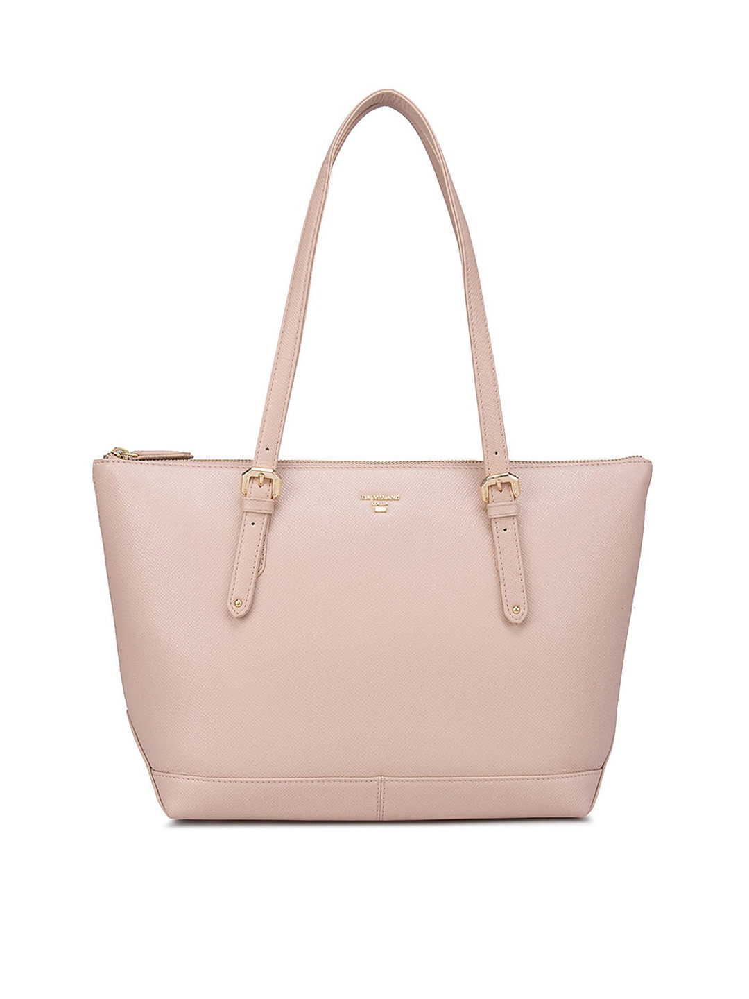 

Da Milano Pink Leather Structured Shoulder Bag