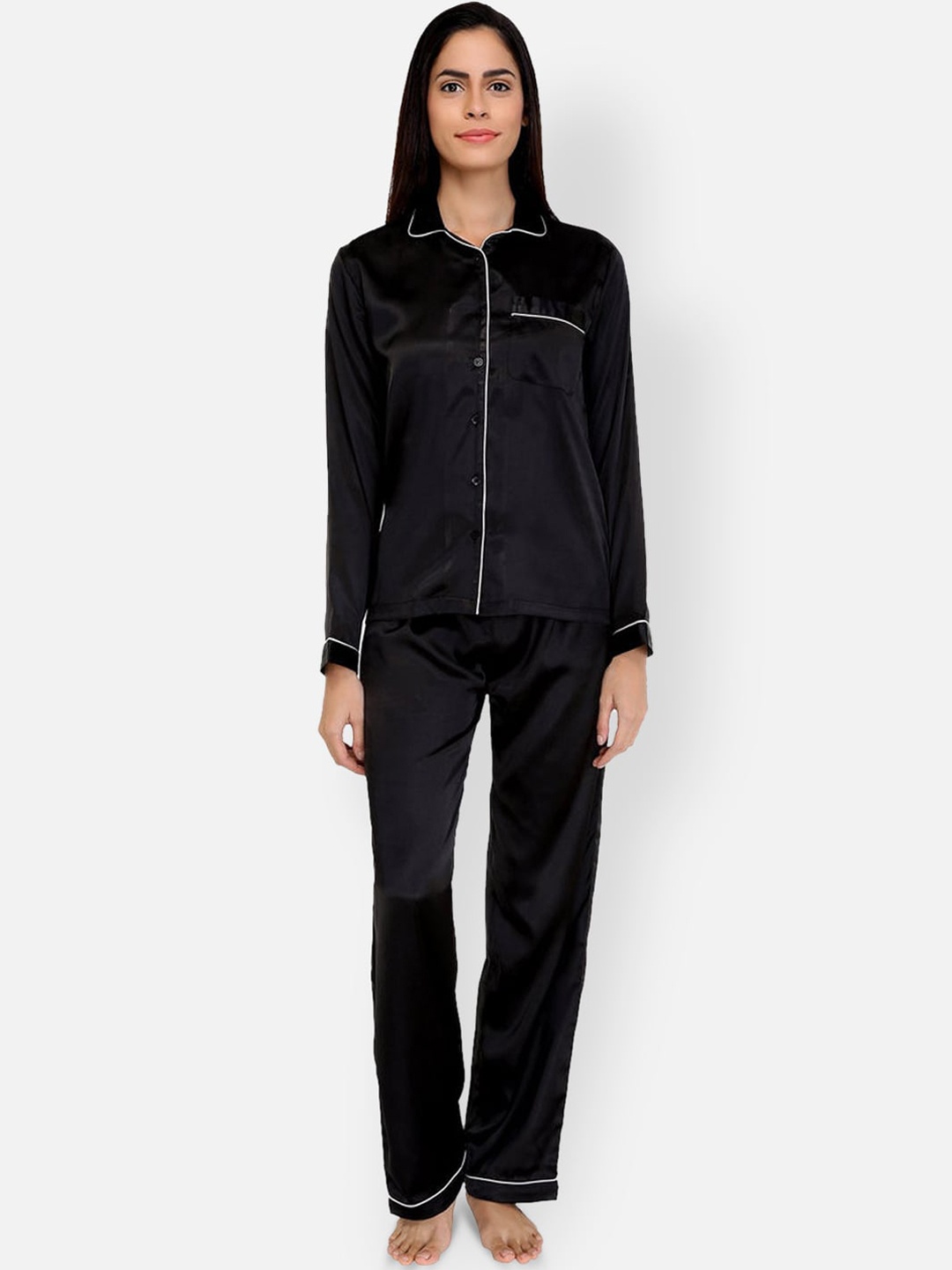 

Ashtag Women Black Night suit