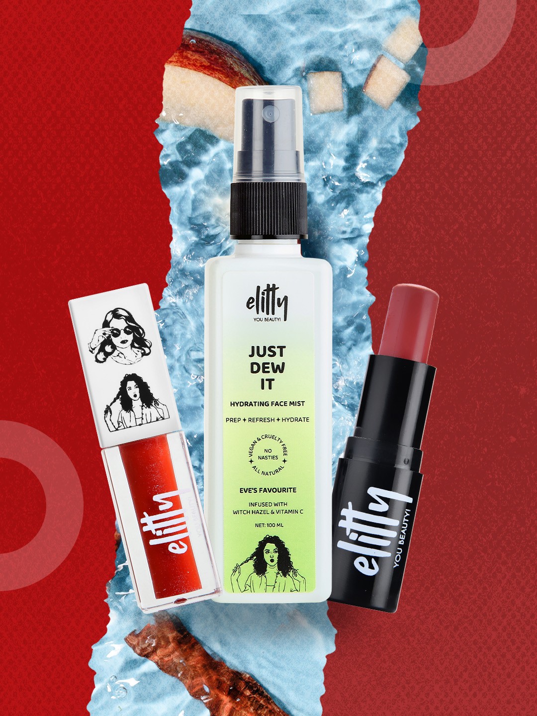 

Elitty No Filter Needed Make Up Kit - Code Red Combo