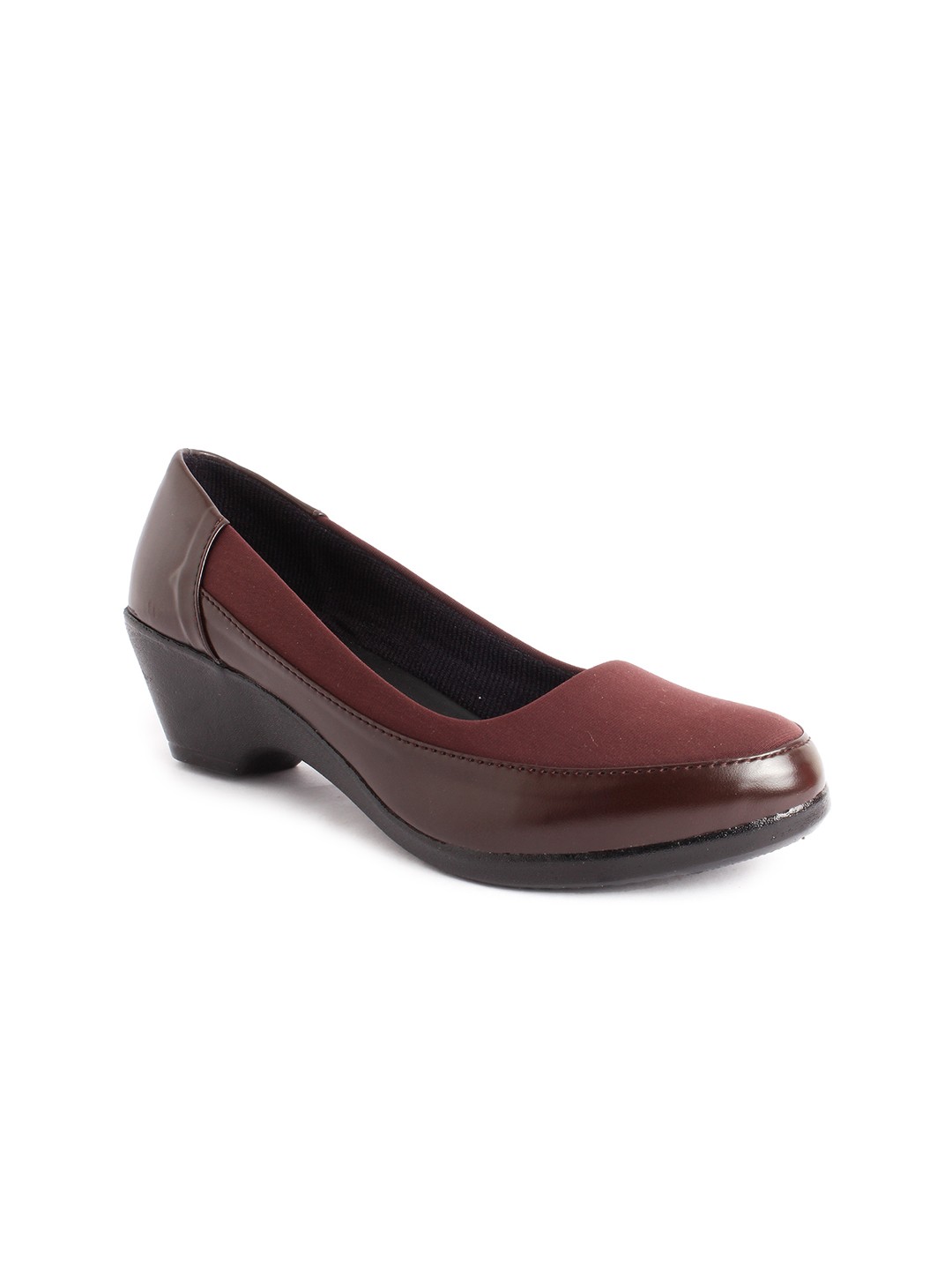 

XE Looks Women Brown Block Heel Pumps