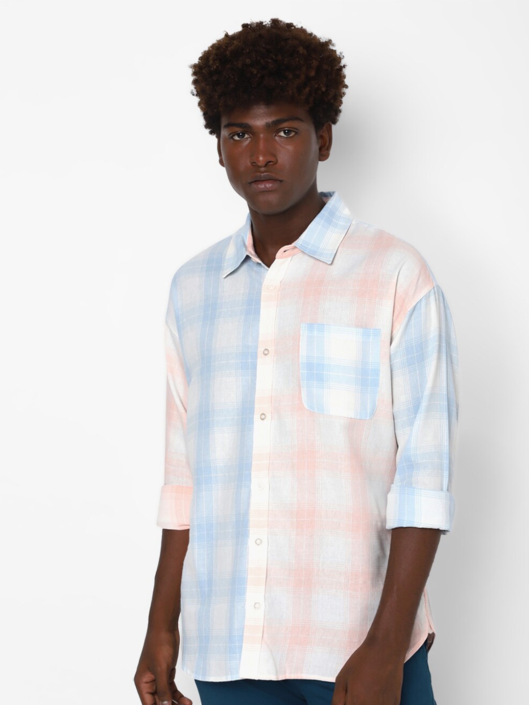 

FOREVER 21 Men Multicoloured Checked Casual Shirt, Multi