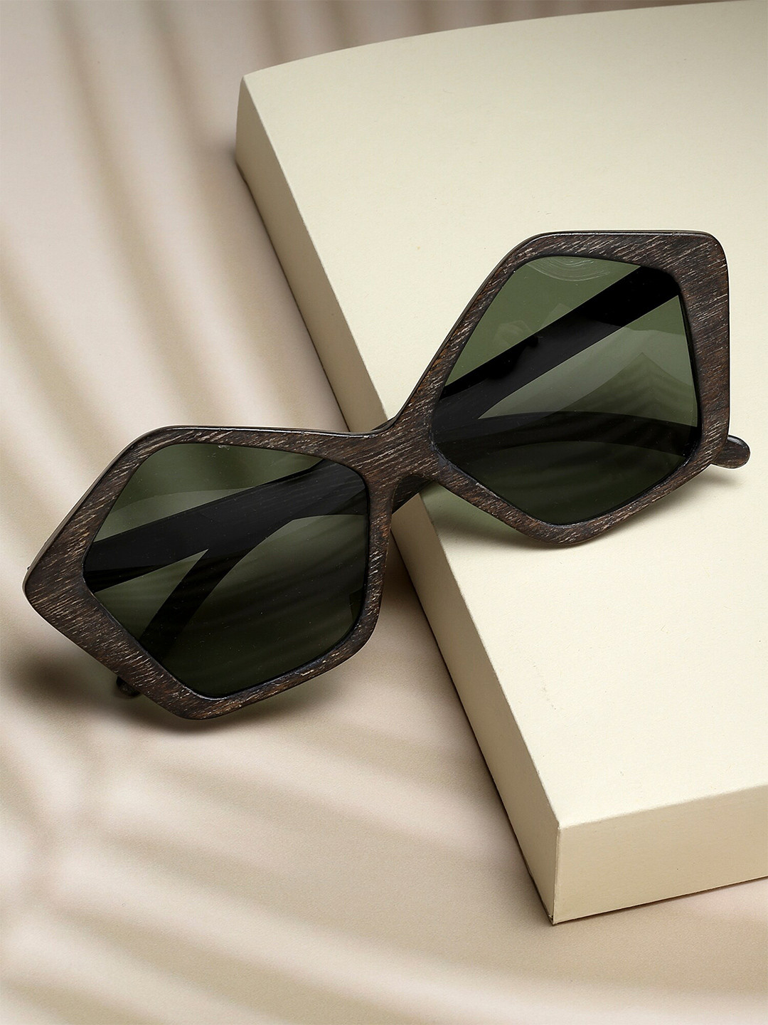 

SASHA Unisex Green Lens Sunglasses with UV Protected Lens SG-101-Jaded & Sea Green lens
