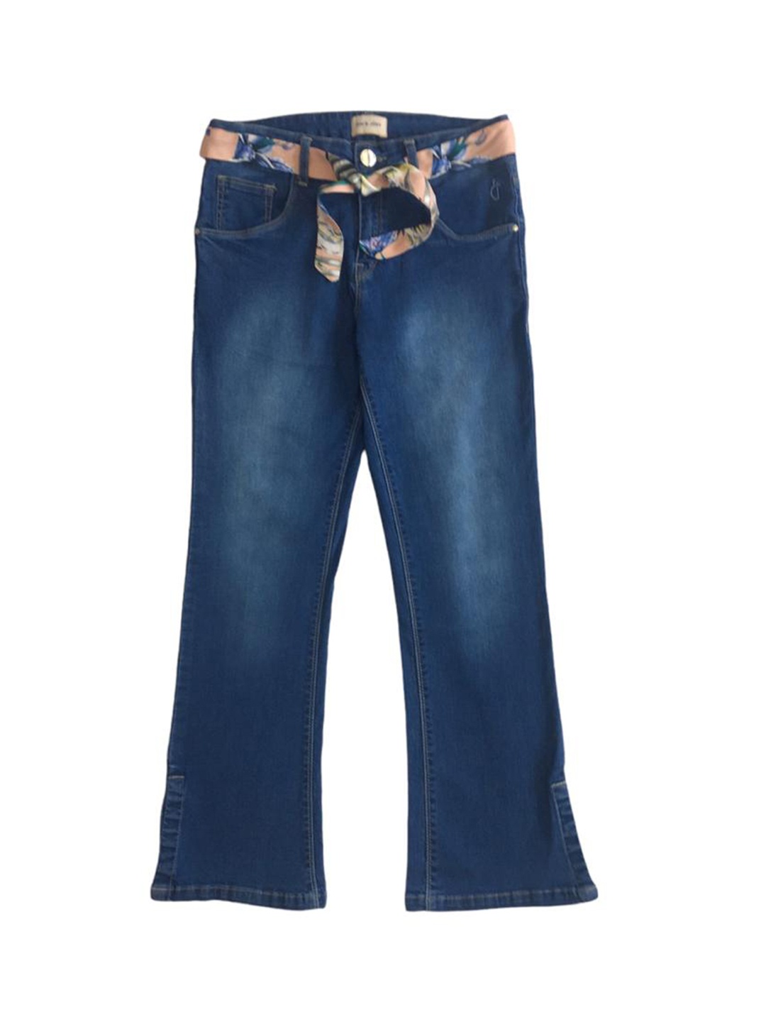 

Gini and Jony Girls Blue Flared Light Fade Jeans