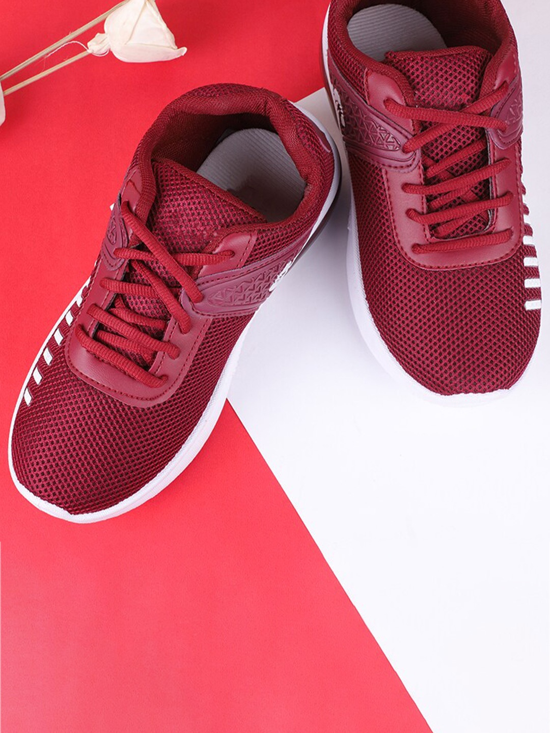

FABBMATE Men Red Walking Non-Marking Shoes