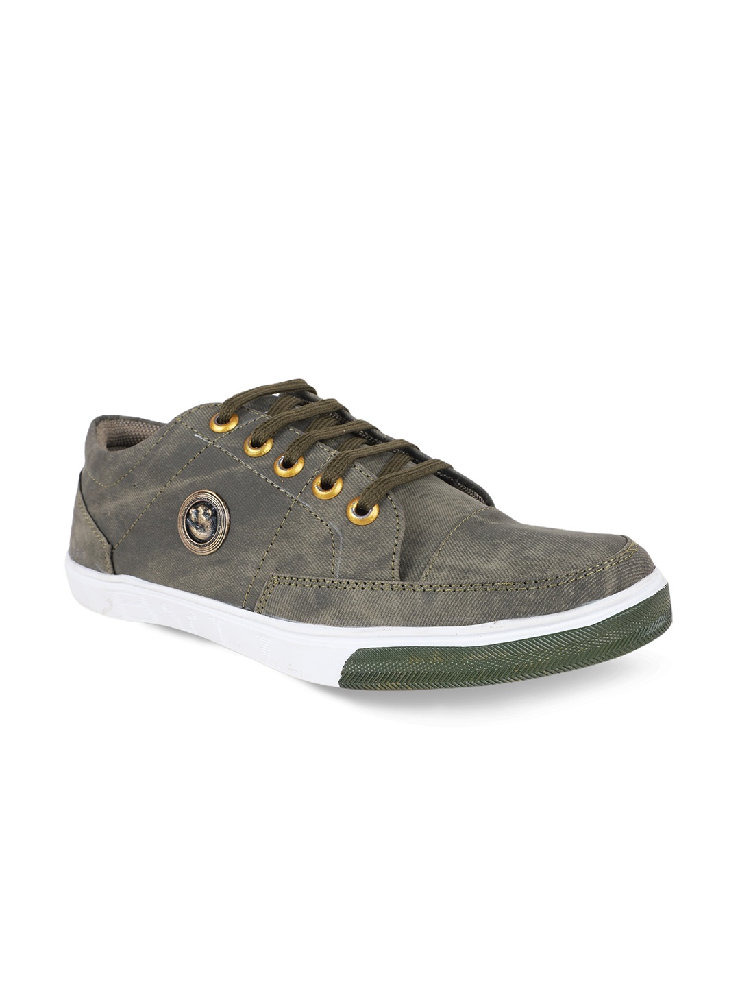 

FABBMATE Men Green Walking Non-Marking Shoes