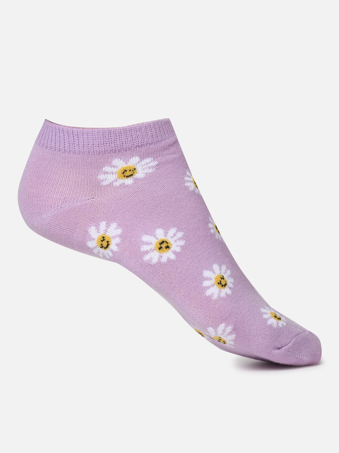 

FOREVER 21 Women Purple Printed Ankle Length Socks