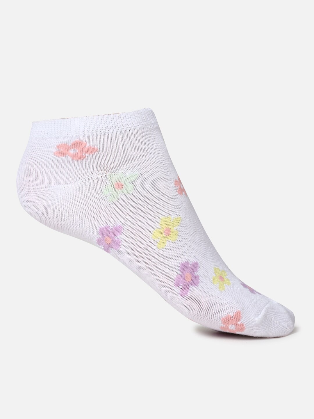 

FOREVER 21 Set of 2 Women White & Pink Printed Socks