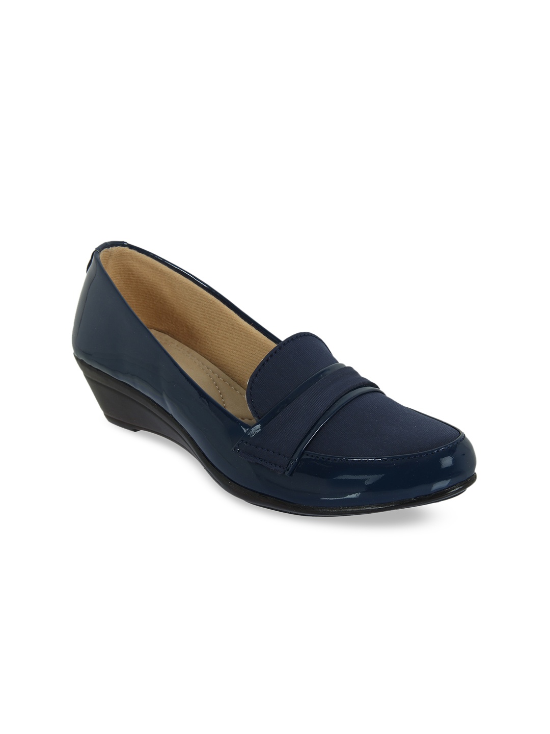 

XE Looks Navy Blue Wedge Heels