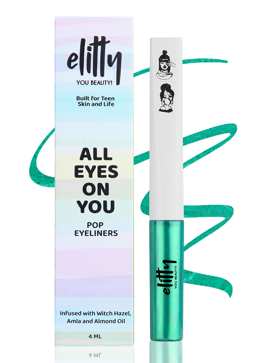 

Elitty All Eyes On You Metallic Metallic Pop Eyeliner 4 ml - Power Move, Green