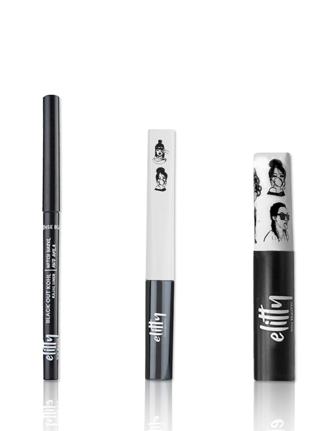 

Elitty Teen Girls Eye Gotta Feeling Ultimate Black Combo - Kajal + Pop Eyeliner + Mascara