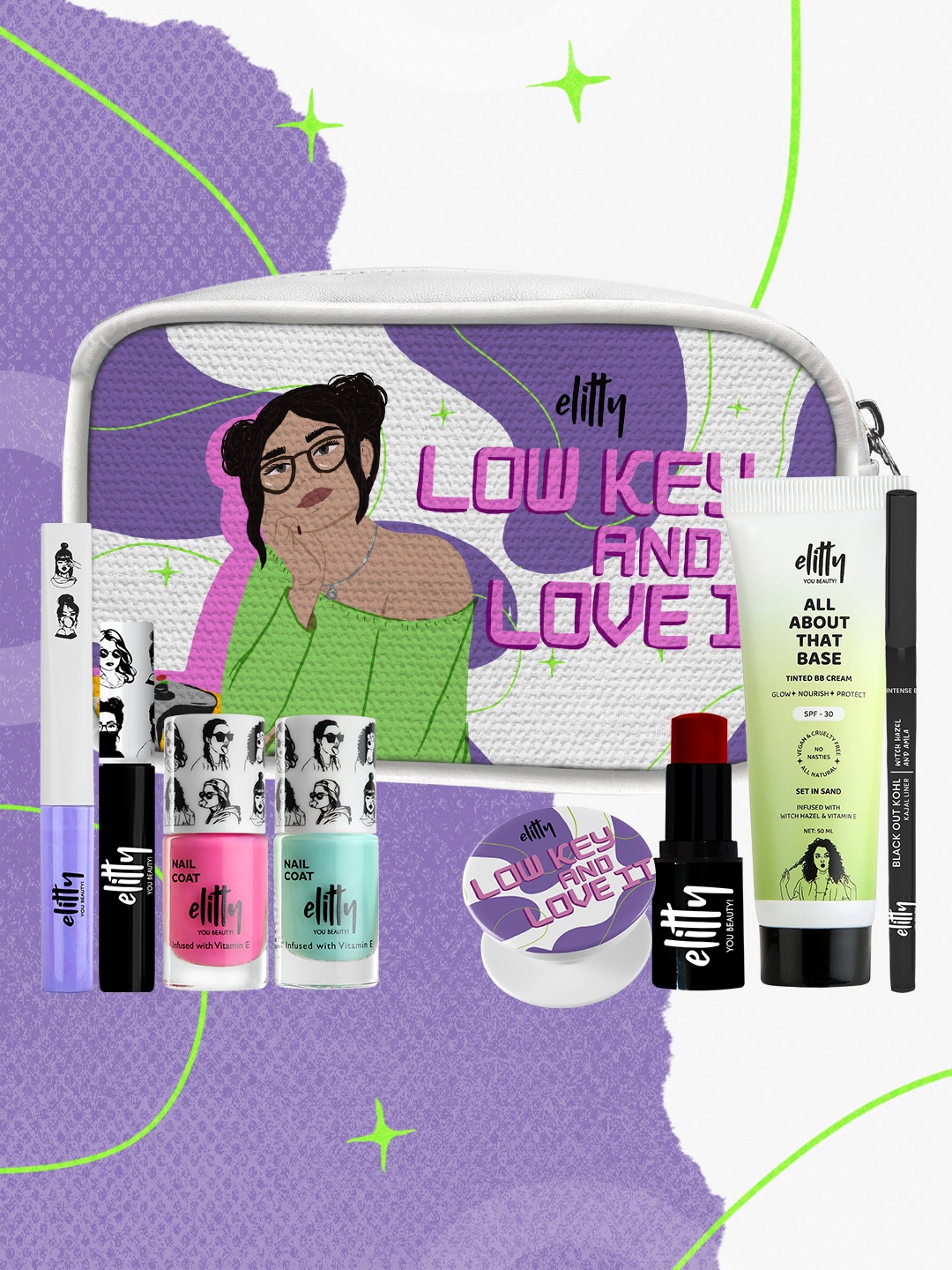 

Elitty Teen Girls Low Key & Love It Makeup Set - Medium, Multi