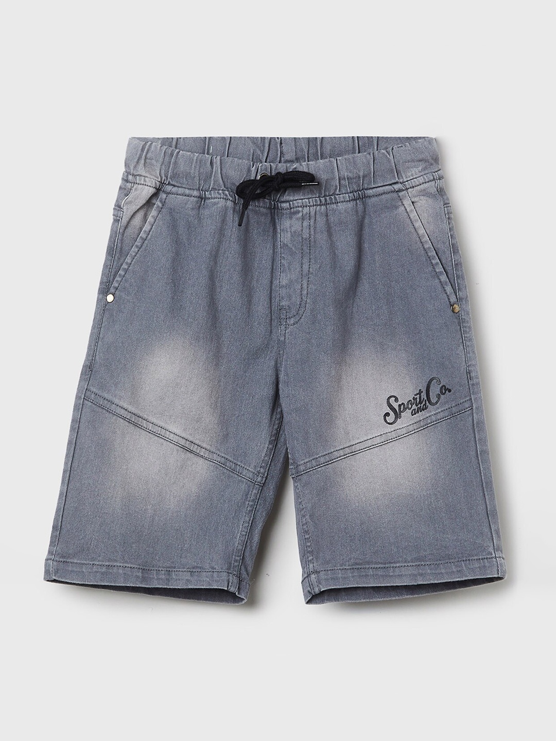 

max Boys Grey Denim Shorts