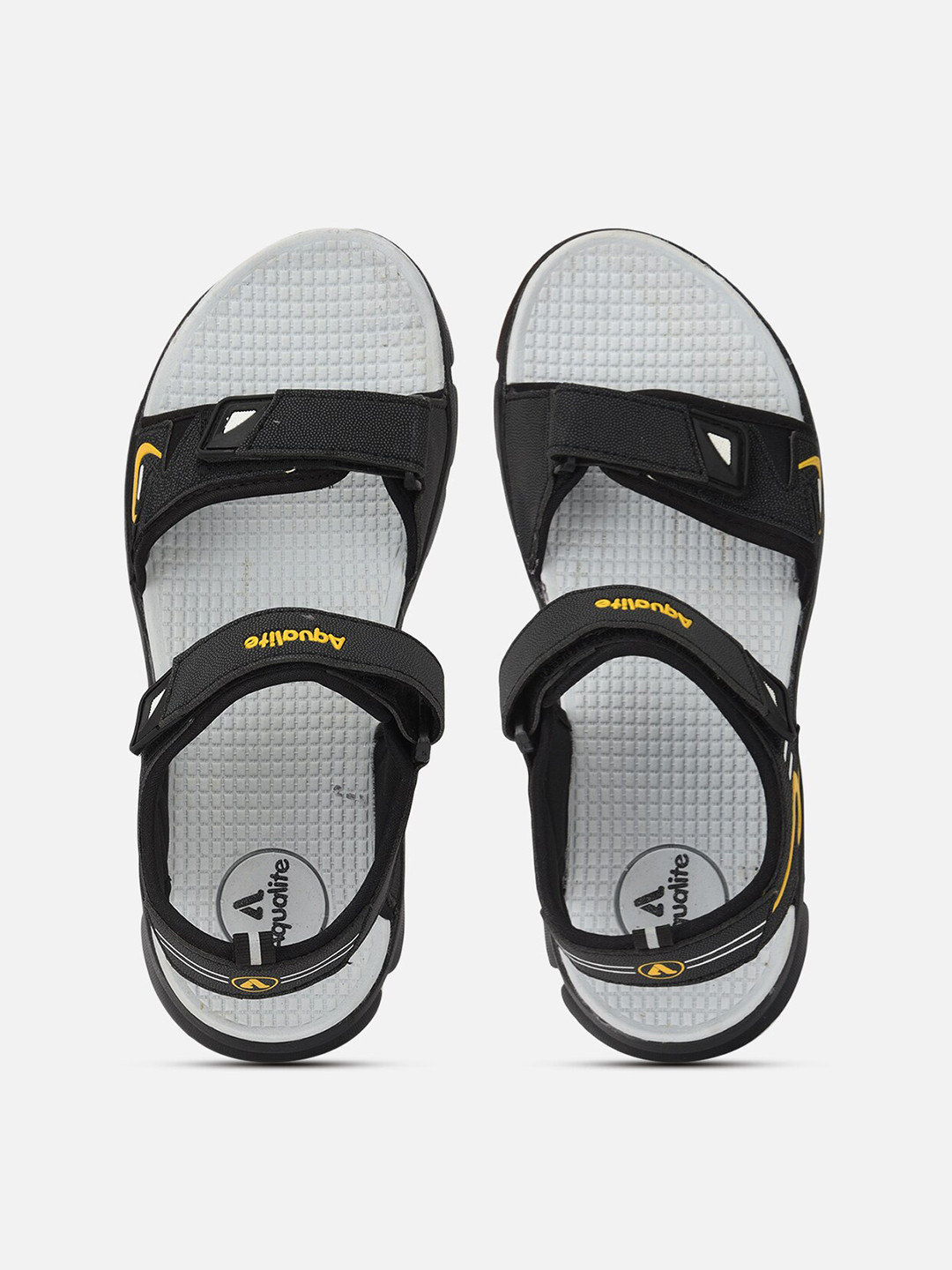 

Aqualite Men Black & Grey Sports Sandals