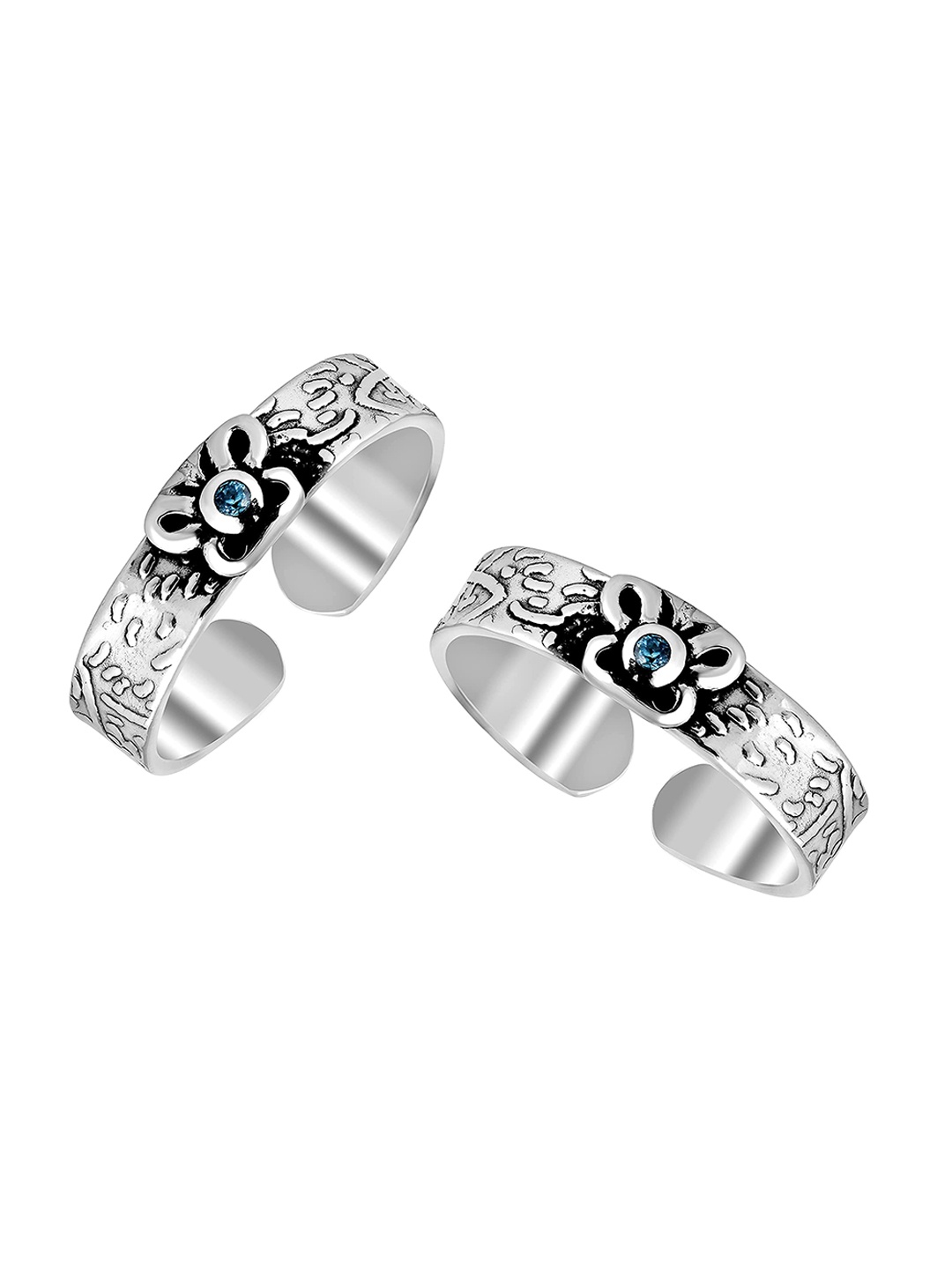 

LeCalla Women Silver Toe Rings