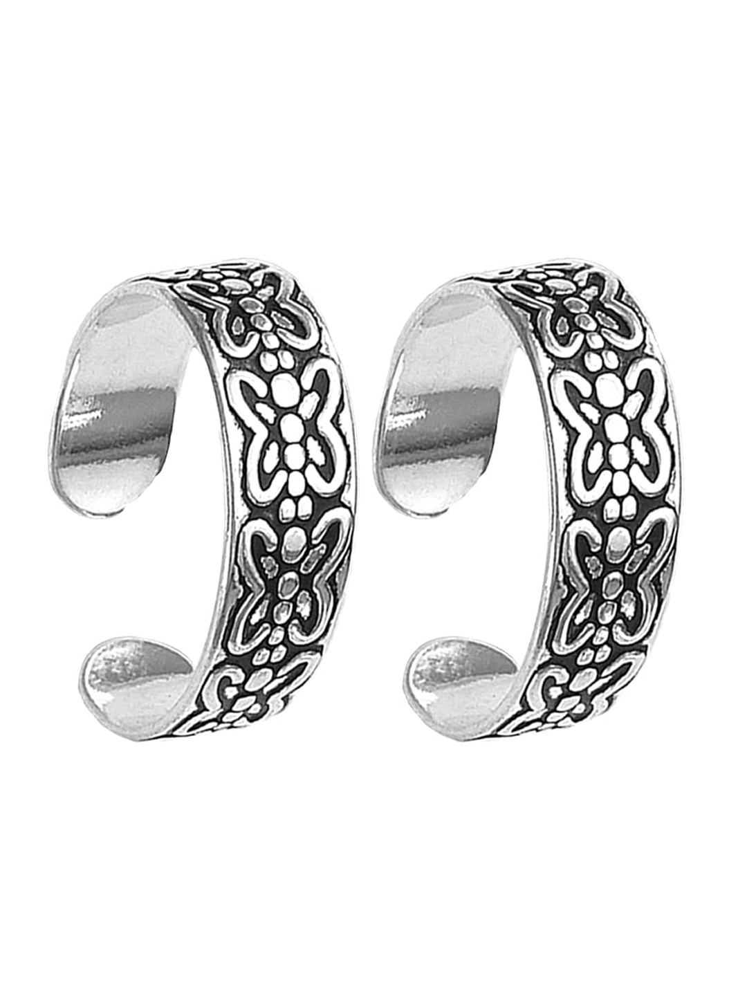 

LeCalla Set Of 2 925 Sterling Silver Antique Toe Rings