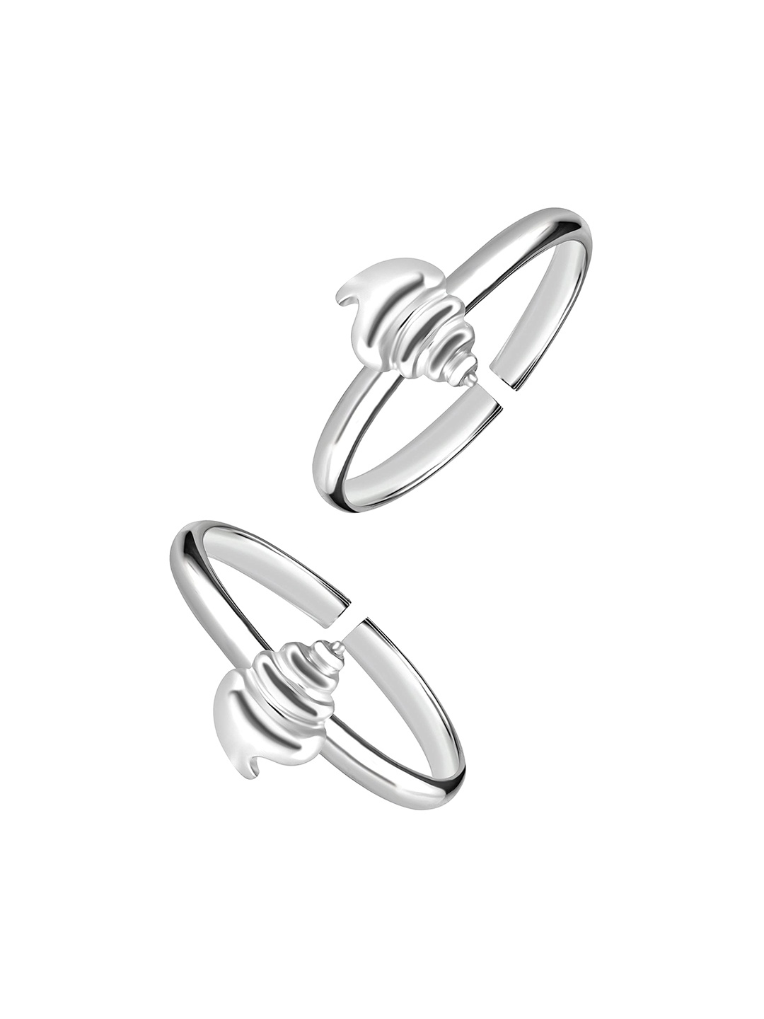 

LeCalla Set Of 2 925 Sterling Silver Antique Toe Rings