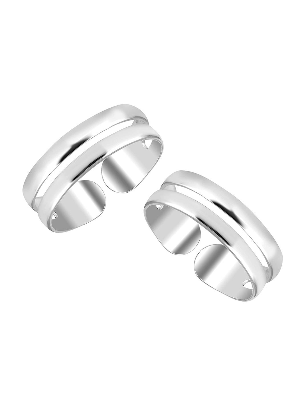 

LeCalla 925 Sterling Silver Double Lining Classic Toe Ring