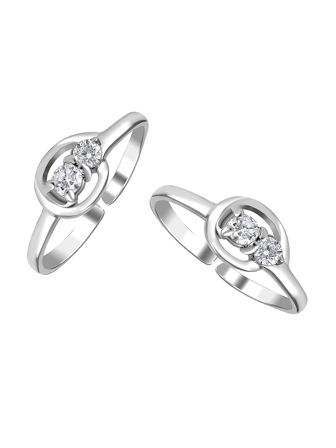 

LeCalla 925 Sterling Silver Stone Studded Toe Ring
