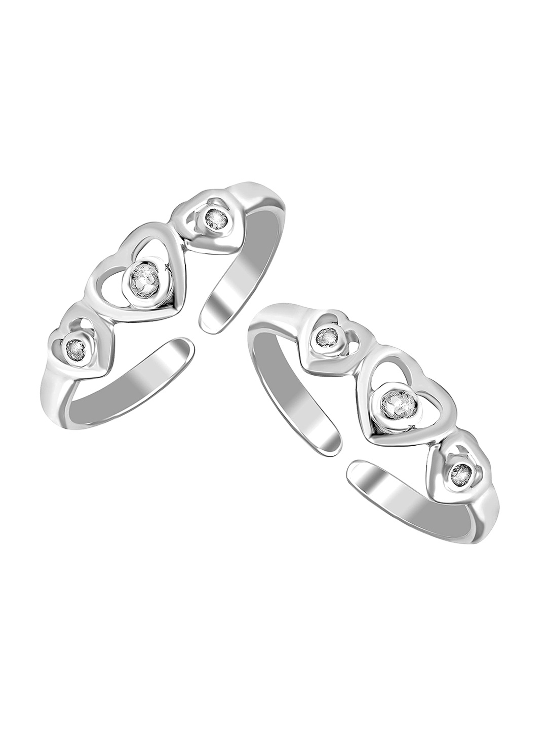 

LeCalla Women Set Of 2 925 Sterling Silver Antique Toe Rings