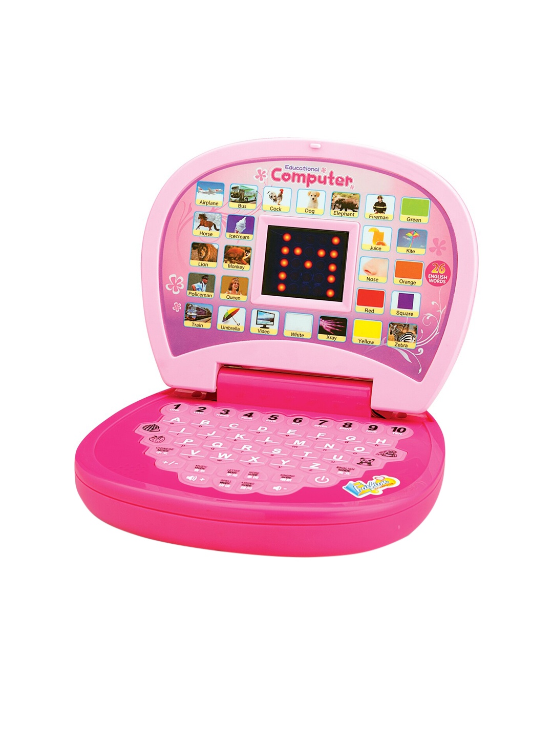 

WEMBLEY Kids Pink 123 & ABC Learning Educational Learning Toy Laptop Number & Alphabet Mini Computer