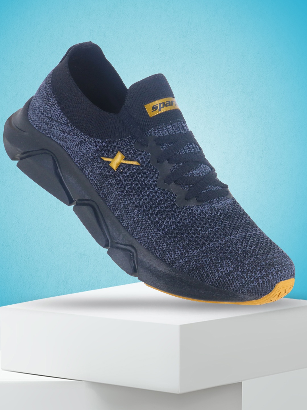 

Sparx Men Black Textile Running Non-Marking Shoes