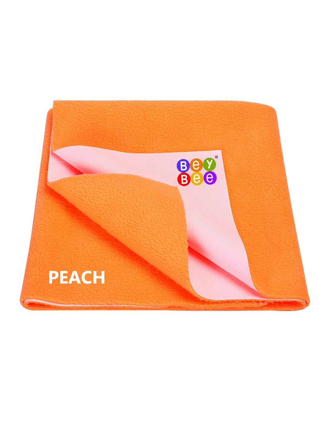 

BeyBee Unisex Kids Peach-coloured Cotton Water Resistant Mattress Protector