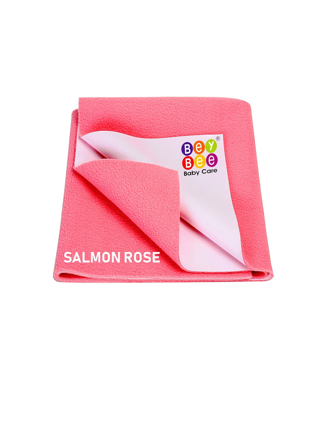 

BeyBee Kids Pink Solid Waterproof Dry Sheet Mattress Protector