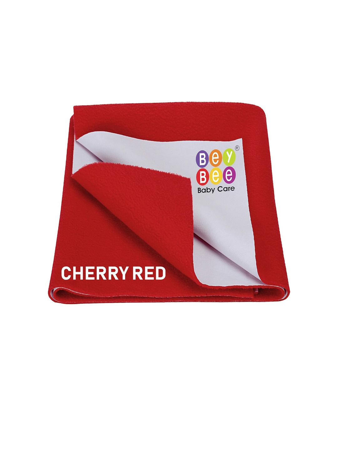 

BeyBee Kids Red Solid Waterproof Dry Sheet Mattress Protector
