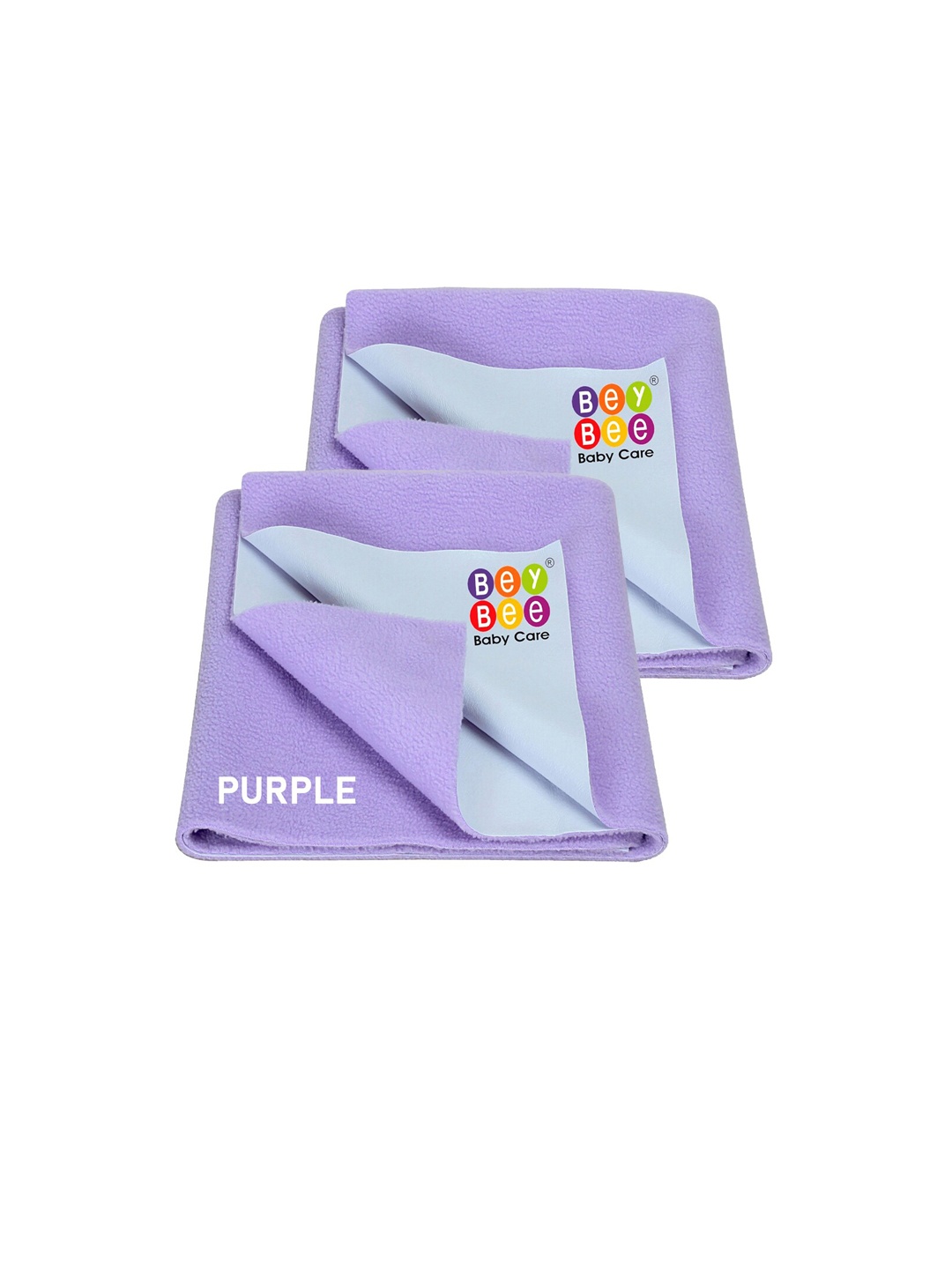 

BeyBee Infant Kids Set of 2 Bed Cotton Protecting Mat, Purple