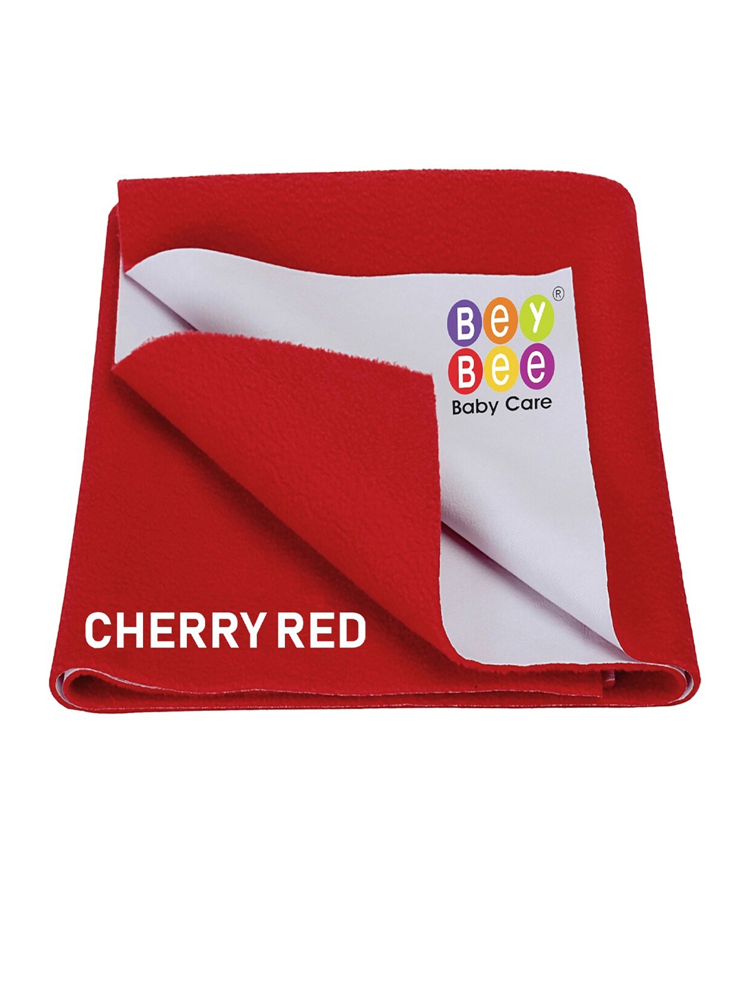 

BeyBee Kids Red Solid Waterproof Dry Sheet Cotton Mattress Protector