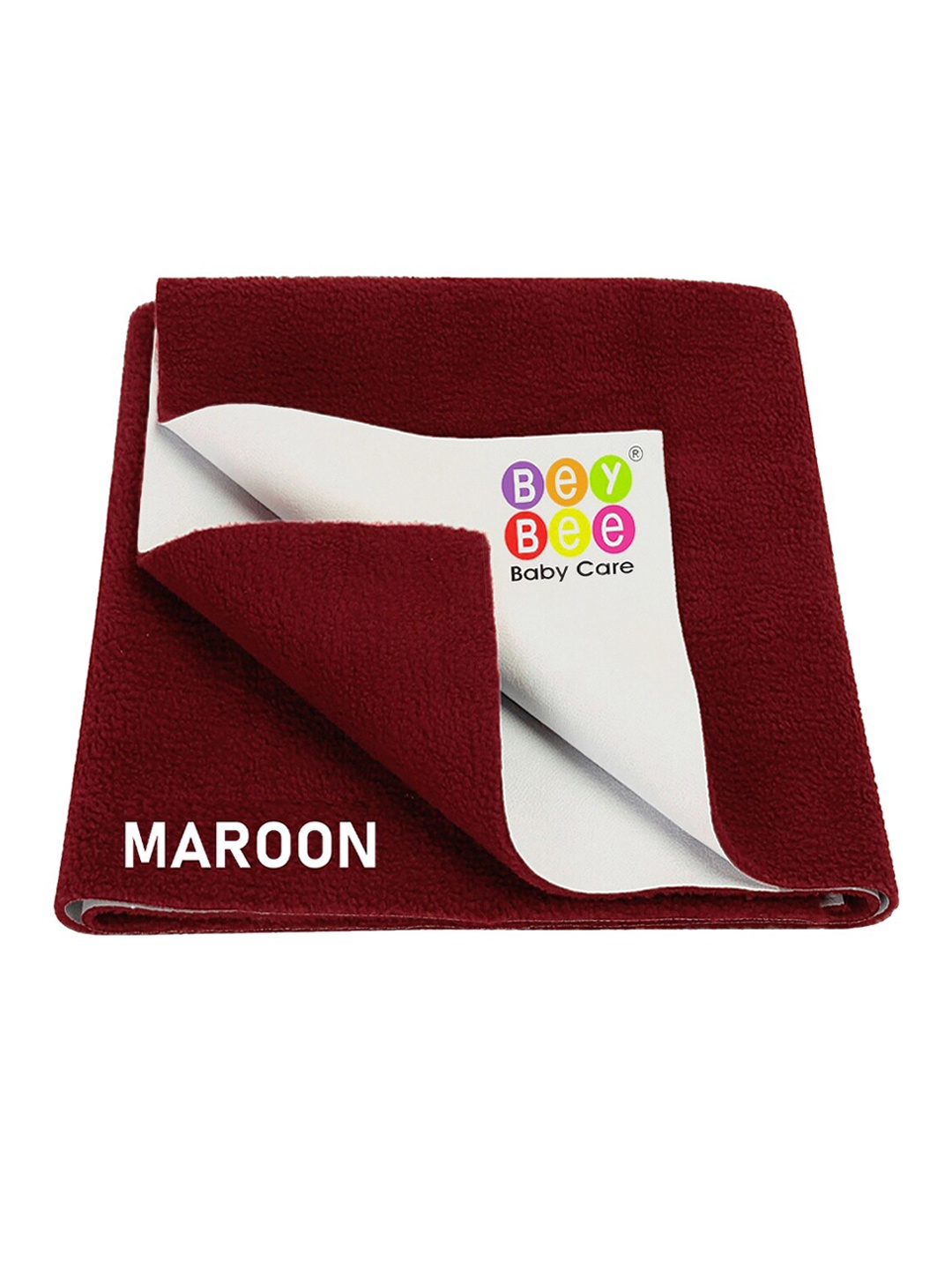 

BeyBee Maroon Cotton Water Resistant Bed Protector