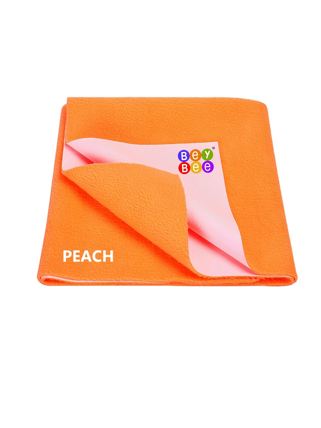 

BeyBee Peach-coloured Quick Dry Baby Bed Protector