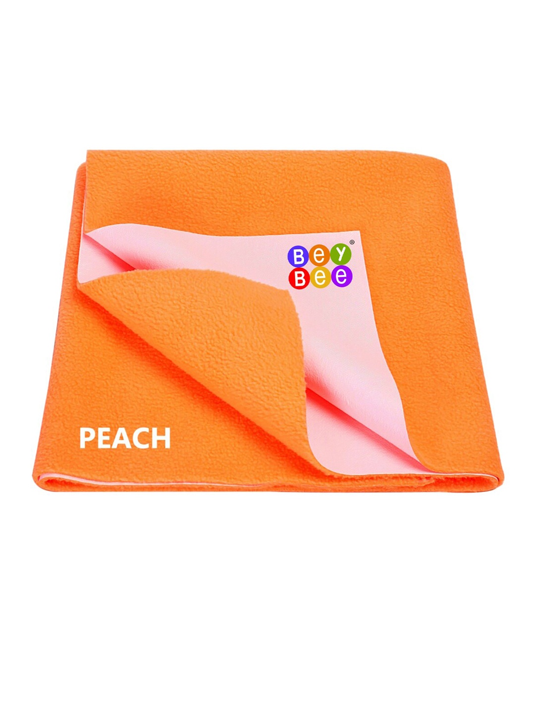 

BeyBee Kids Orange Solid Waterproof Dry Sheet Cotton Mattress Protector