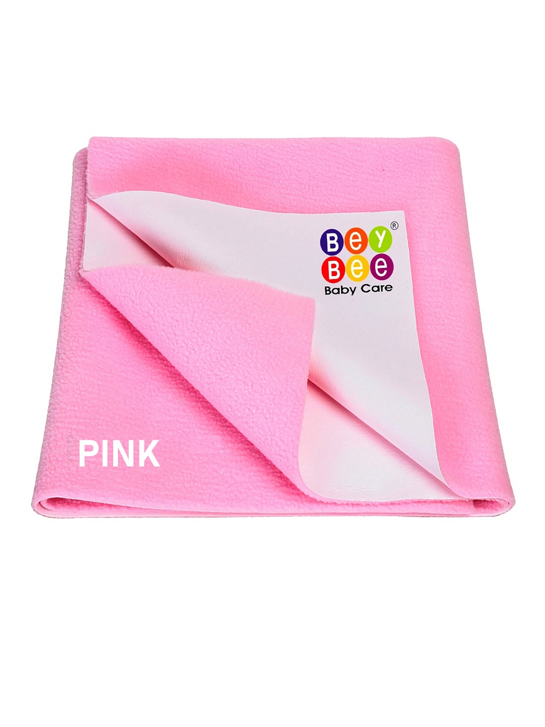

BeyBee Kids Pink Solid Waterproof Dry Sheet Cotton Mattress Protector