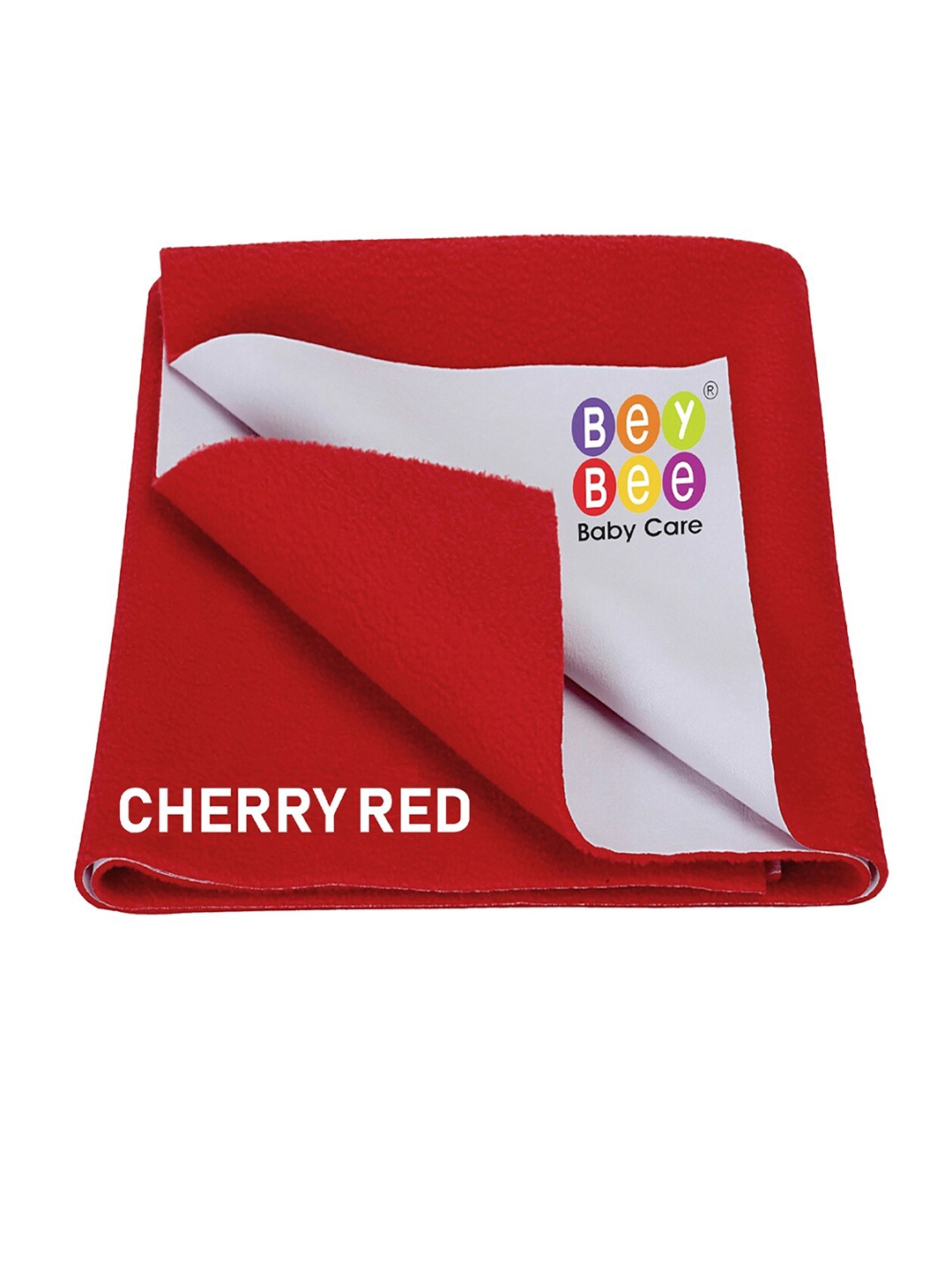 

BeyBee Kids Red Solid Waterproof Dry Sheet Cotton Mattress Protector