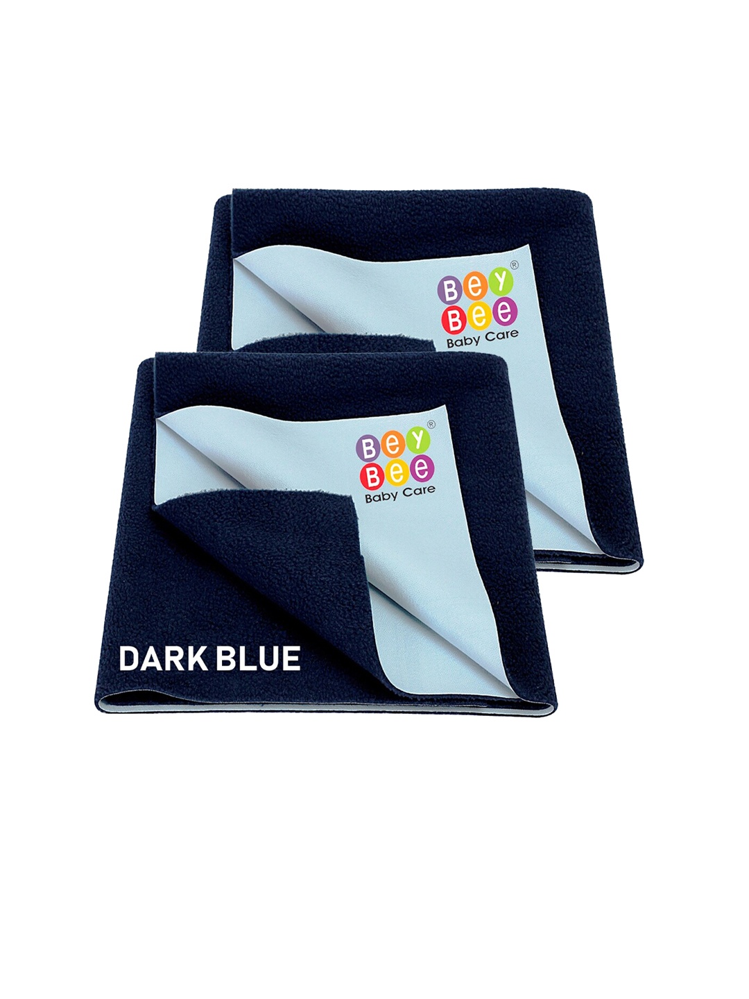 

BeyBee Set of 2 Navy Blue Quick Dry Baby Bed Protector Waterproof Mattress
