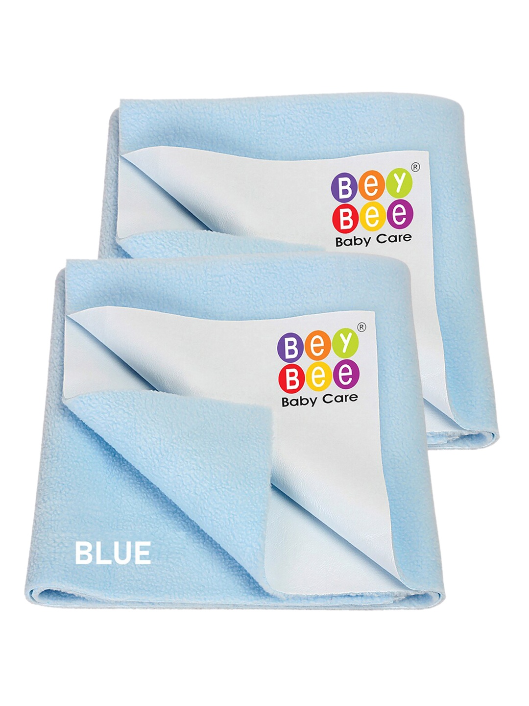 

BeyBee Set of 2 Blue Quick Dry Baby Bed Protector Waterproof Mattress